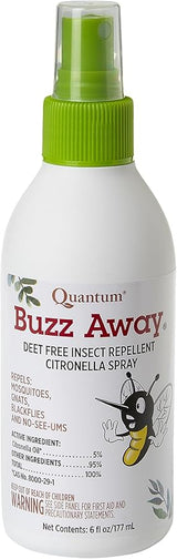 Buzz Away DEET Free Insect Repellent Citronella Spray 6 fl oz