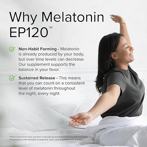 Melatonin EP120 Sustained Release 5 mg 60 Tablets