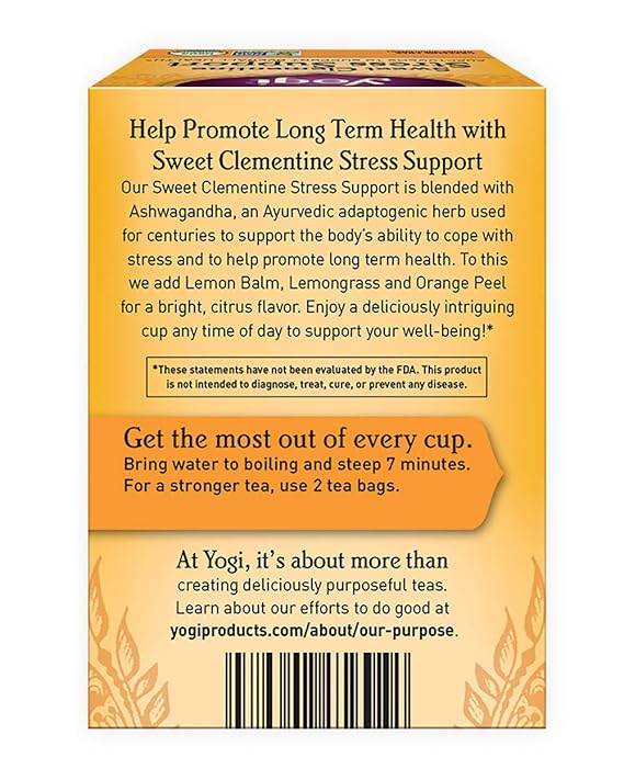 YOGI TEA Sweet Clementine Stress Support  16 BAG