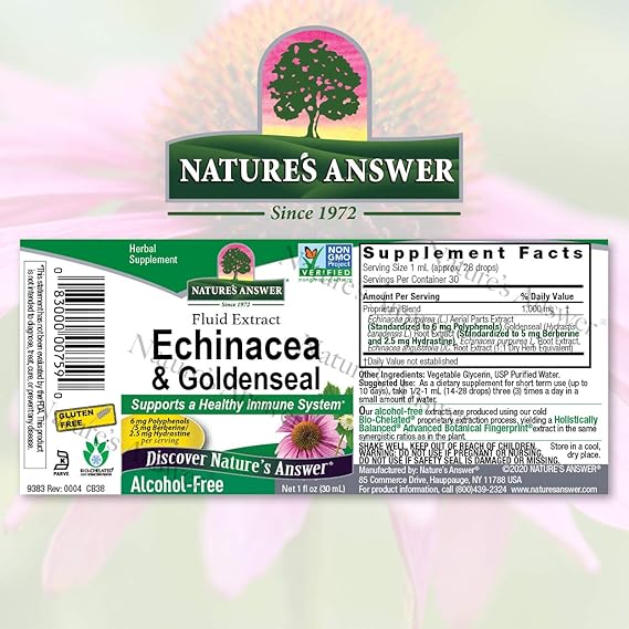 NATURE'S ANSWERE CHINA CEA/GOLDEN SEAL 60VC