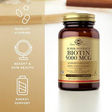 Solgar Biotin 5000 mcg Vegetable Capsules 50V cap