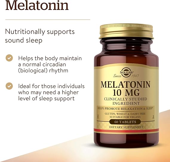 Solgar Melatonin 10 mg Tablets 60tablet