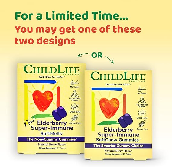 Child Life Healthy Vision SoftMelts Natural Berry Flavor