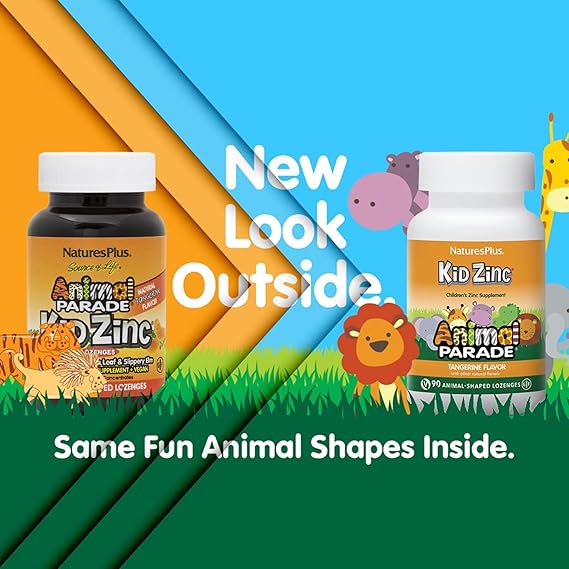 Animal Parade Kid Zinc Chewable Tangerine Flavor