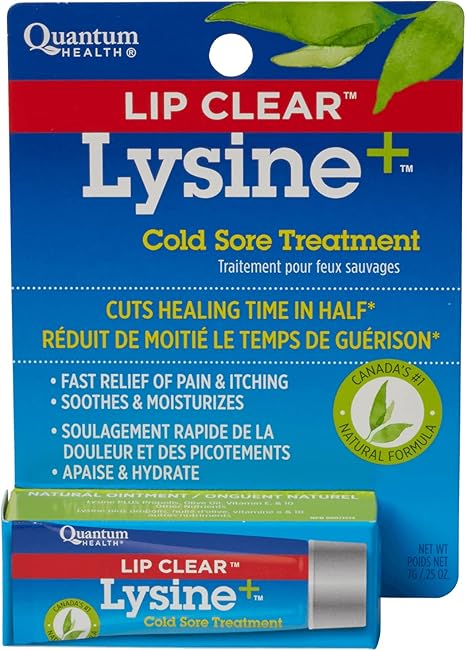 Quantum - Lip Clear Cold Sore Treatment - Lysine 0.25 oz