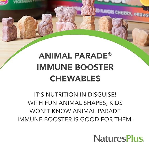 Animal Parade Immune Booster Chewable Tropical Berry Flavor