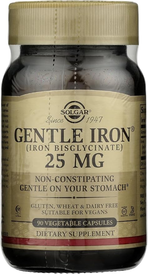 Solgar Gentle Iron® Vegetable Capsules 90V cap