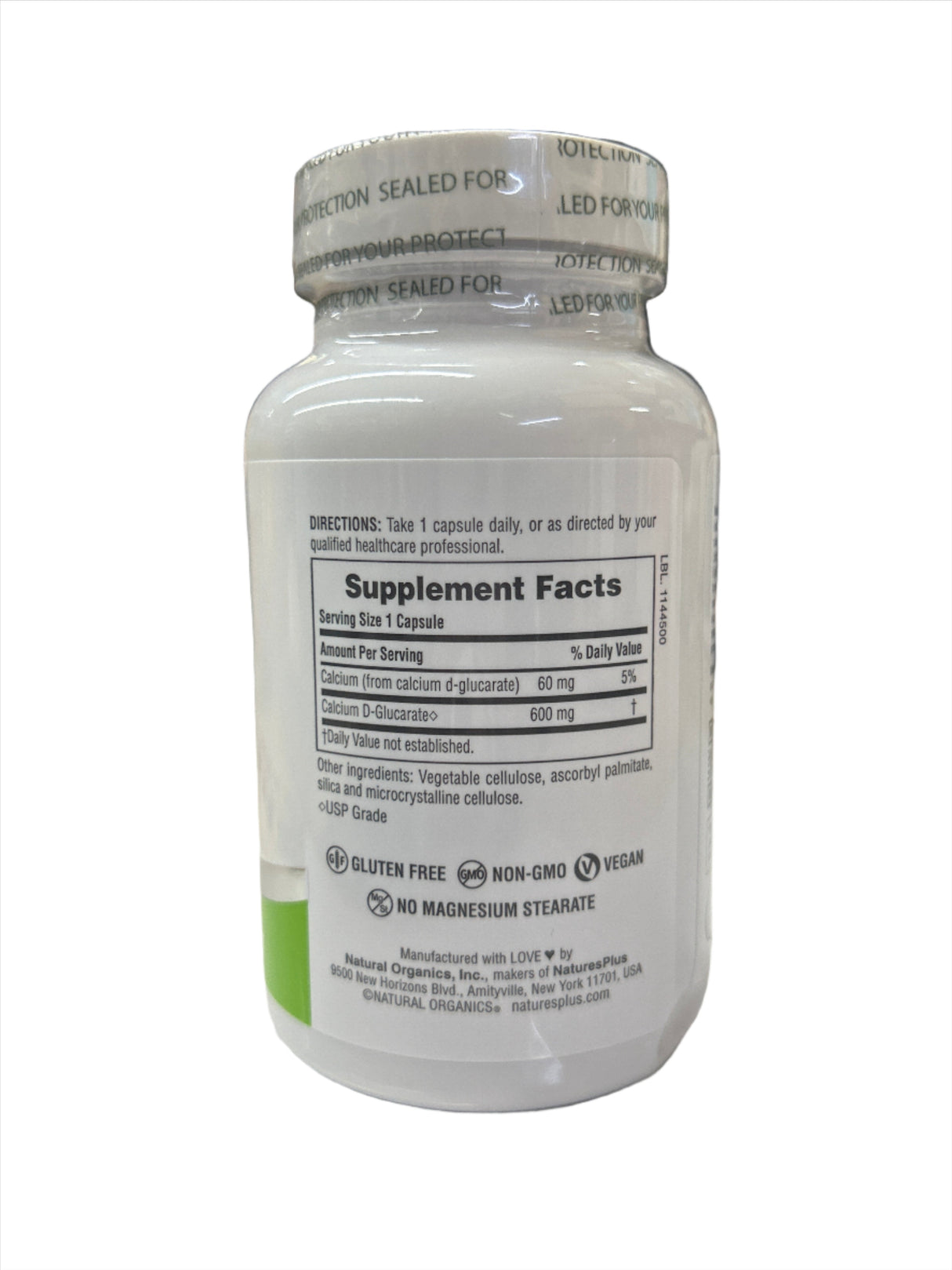 Calcium D-Glucarate 600