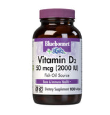 Bluebonnet Vitamin D3 50 mcg (2000 IU) Fish Oil Source