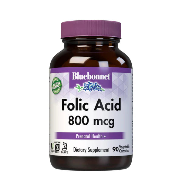 Bluebonnet Folic Acid 800 mcg