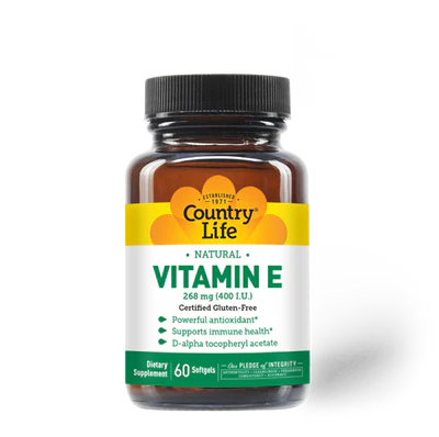 Country Life VITAMIN E 400IU 60 Softgel