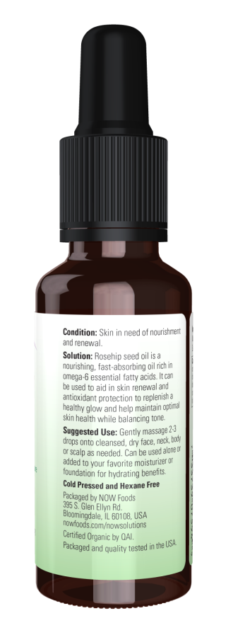 Now ORGANIC ROSE HIP SEED OIL  1 OZ