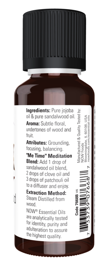 Now SANDALWOOD OIL 14% BLEND 1 OZ