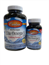 Wild Norwegian Elite Omega-3 Gems Lemon Flavor 1600mg 90+30 Soft Gels