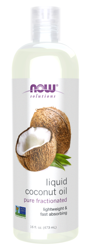 Now LIQUID COCONUT OIL 16 OZ