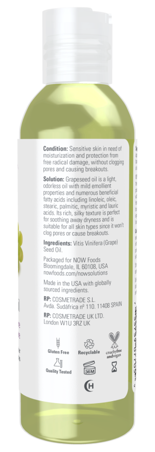 Now GRAPESEED OIL  16 FL OZ