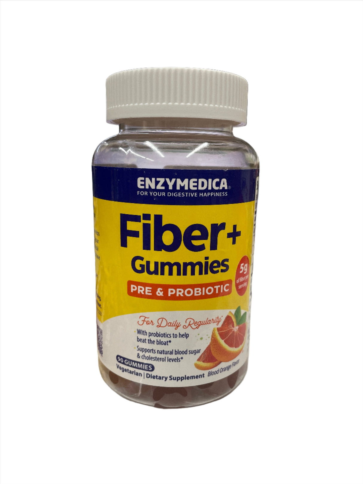 Enzymedica Fiber + Gummies Pre & Probiotic Gummies 90 ct