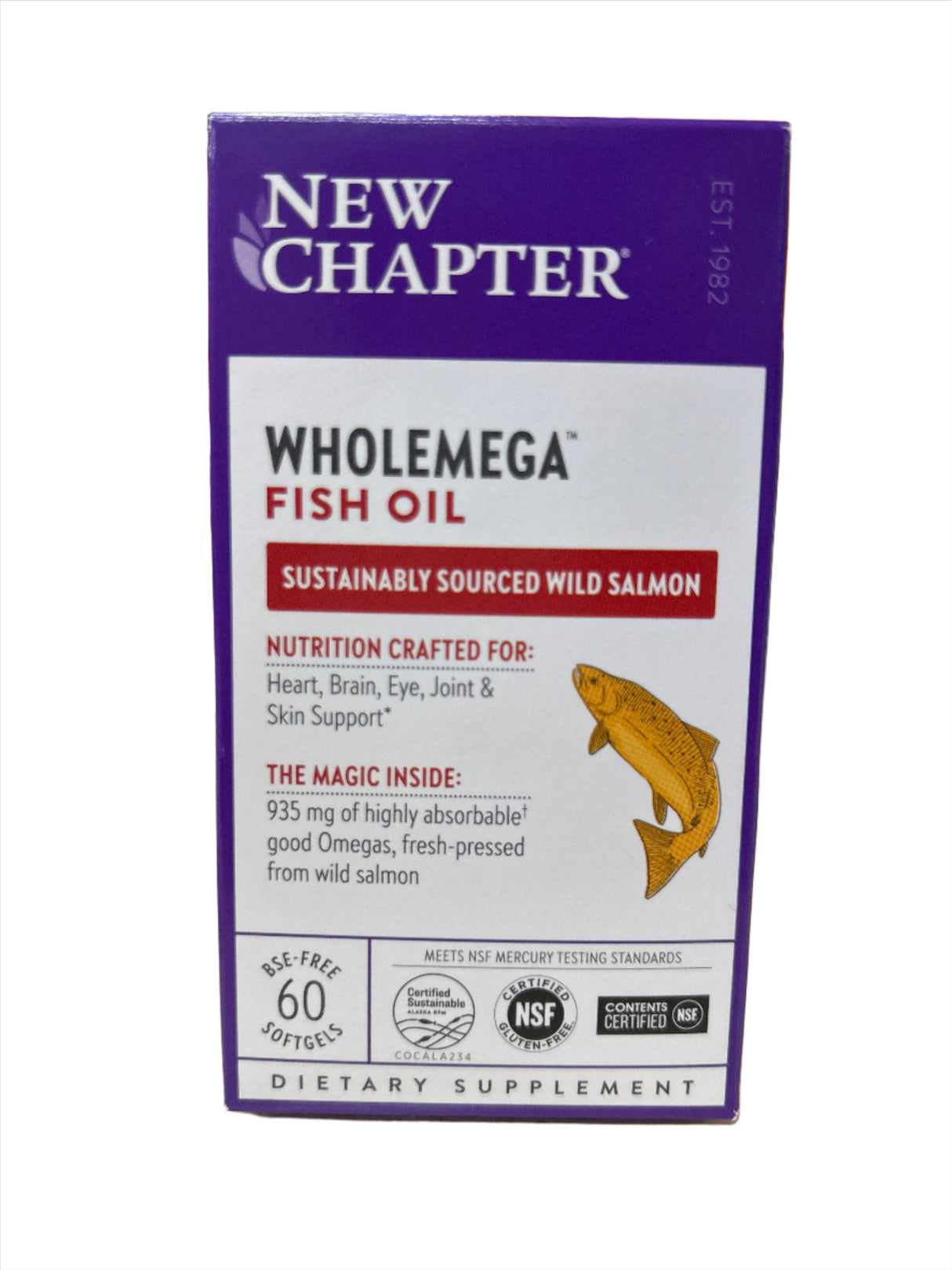 New Chapter Wholemega Fish Oil 30Soft Gels