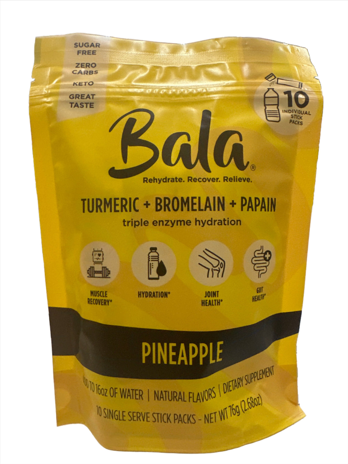 Turmeric+Bromelain+Papain triple enzyme hydration Pineapple