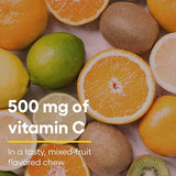 Natural Factors VITAMIN C 500 MG FRUIT-FLAVOR CHEW – MIXED FRUIT 90/TAB