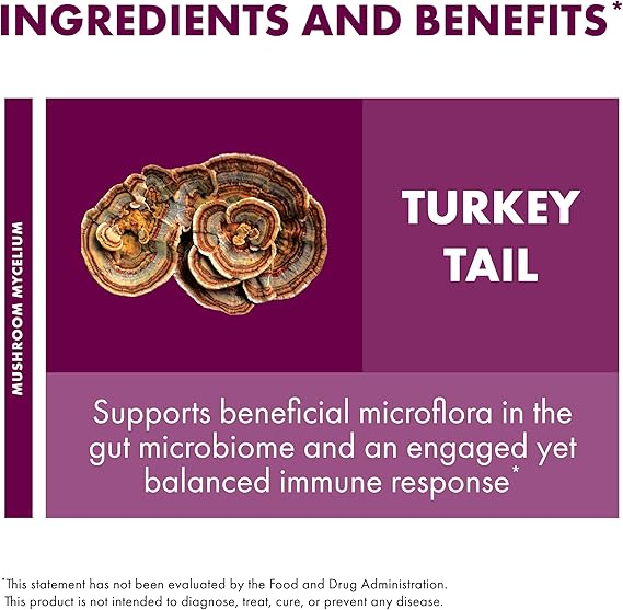 Host Defense Turkey Tail 60 count