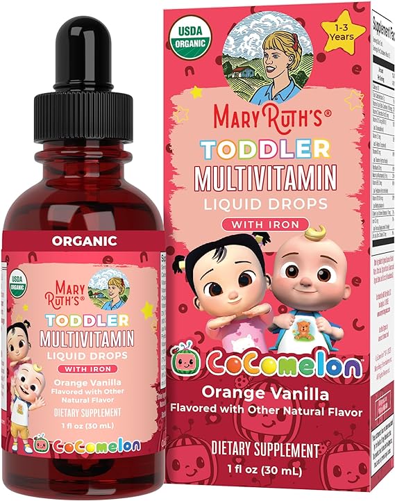 Mary Ruth’s TODDLER MULTIVITAMIN LIQUID DROPS WITH IRON