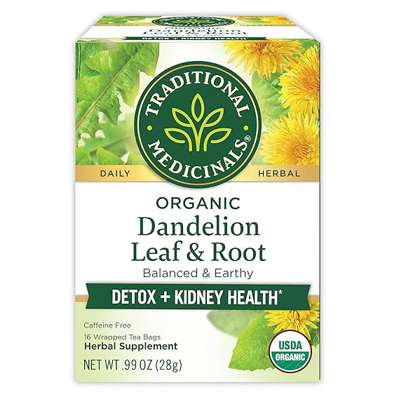 TRADITIONAL MEDICINALS TEAS Dandelion Leaf & Root Tea 16 BAG