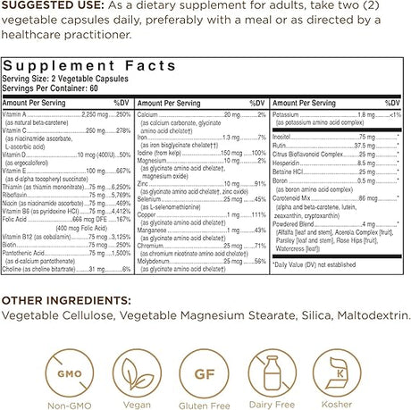 Solgar Formula VM-75® Vegetable Capsules 120V cap