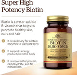 Solgar Biotin 10,000 mcg Vegetable Capsules 60V cap