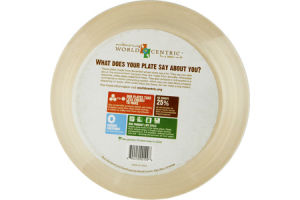 WORLD CENTRIC Fiber Plate, 9", Retail 20 CT