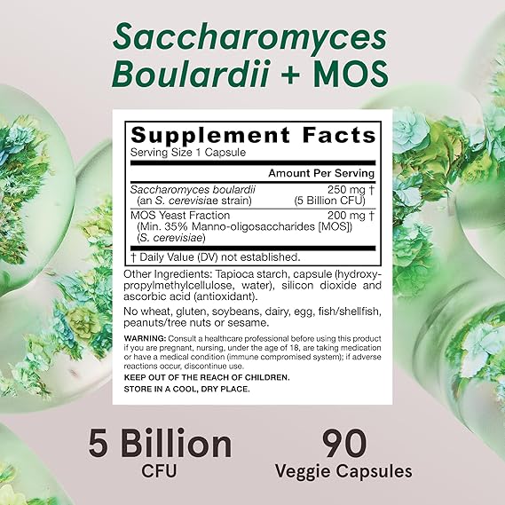 Jarrow Formulas Saccharomyces Boulardii + MOS