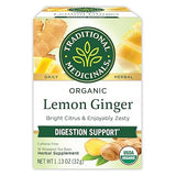 TRADITIONAL MEDICINALS TEAS Organic Lemon Ginger Tea 16 BAG