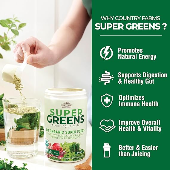 SUPER GREENS 50 ORGANIC SUPER FOODS