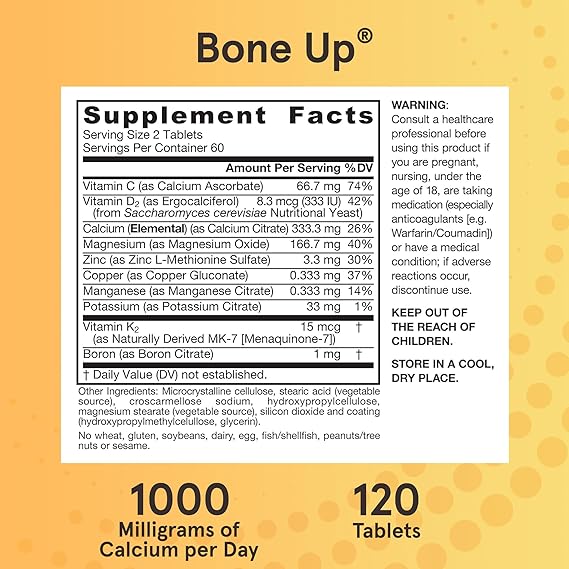 JARROW Vegetarian BoneUp 1000 MG