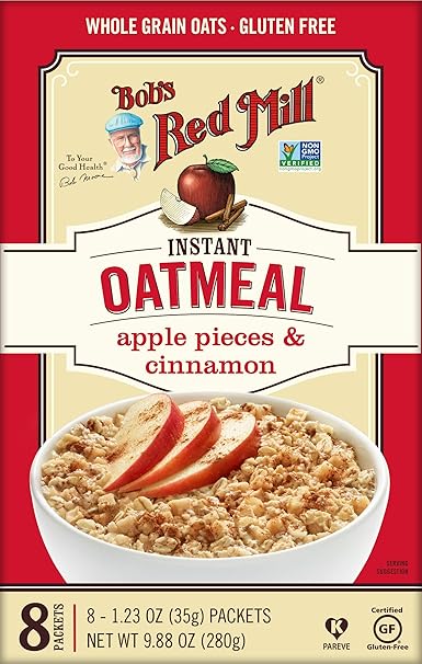 BOB`S RED MILL Apple Pieces Cinnamon, Packets, Gluten Free 9.88 OZ