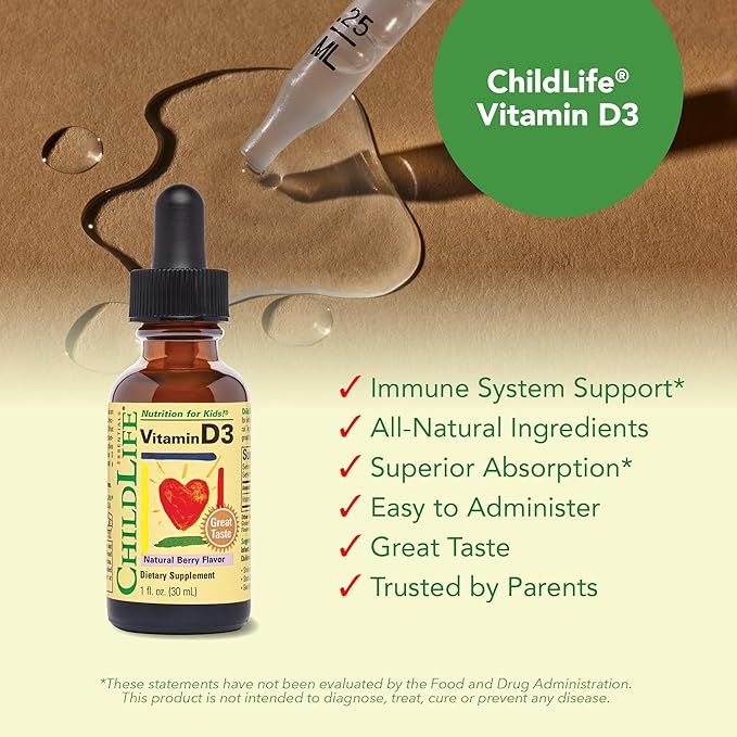 Vitamin D3 Liquid Berry Flavor