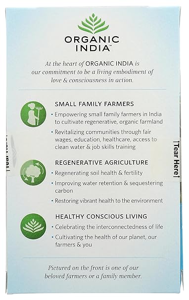 ORGANIC INDIA Tulsi Tea India Breakfast w/ Caffeine 18 BAG