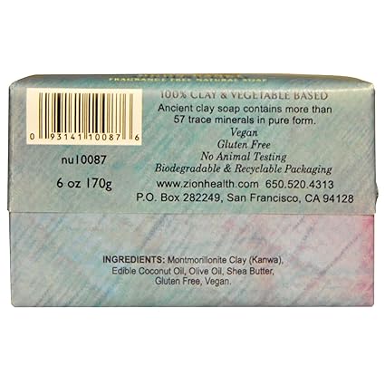 Zion Health Clay Soap Moon Dance 6 oz