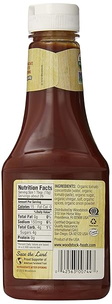 WOODSTOCK Ketchup, Tomato 15 OZ