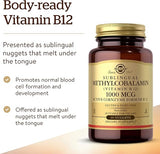 Solgar Methylcobalamin (Vitamin B12) 1000 mcg Nuggets 60tablet