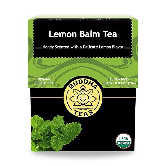 BUDDHA TEAS Organic Lemon Balm Tea 18 BAG