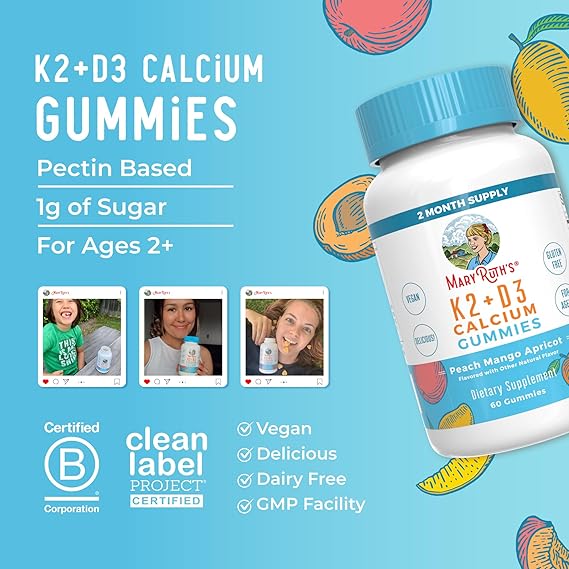 K2 + D3 Calcium Gummies 30