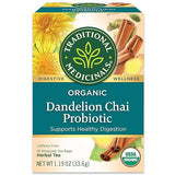 TRADITIONAL MEDICINALS TEAS Organic Tea Dandelion Chai Probiotic 16 BAG