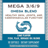 Mega 3/6/9 Omega Blend 180 Soft Gels