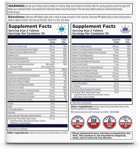 Kal Men's Multivitamin AM/PM
