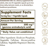 Solgar GABA 500 mg Vegetable Capsules 100V cap