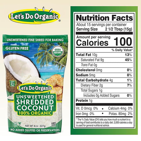 Lets Do Organic 100% Coconut Flakes Unsw