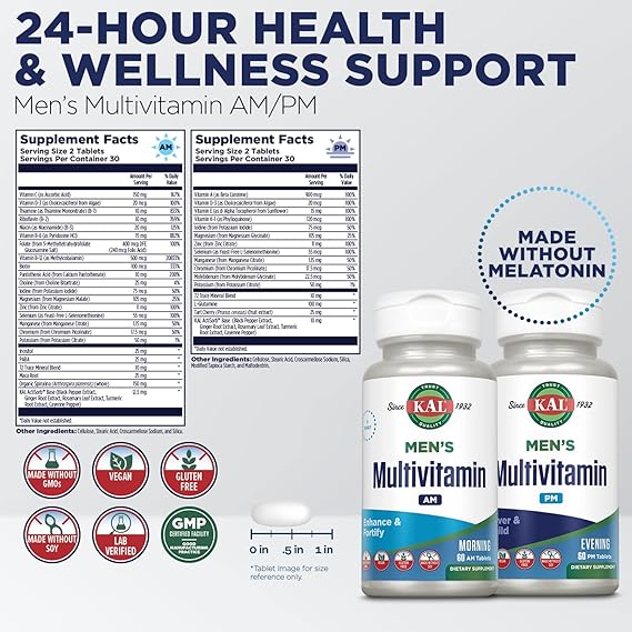 Kal Men's Multivitamin AM/PM