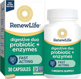 Renew Life DIGESTIVE DUO PROBIOTIC+ENZYMES 30 CT