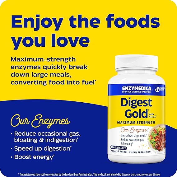 Enzymedica  Digest Gold with ATPro 120 Capsules